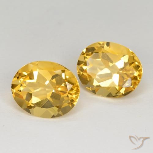 6.64ctw Naturale Arancio dorato Citrino, Ovale, VVS-VS