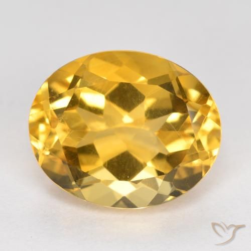 3.59ct Naturale Dorato medio Citrino, Ovale, VVS-VS
