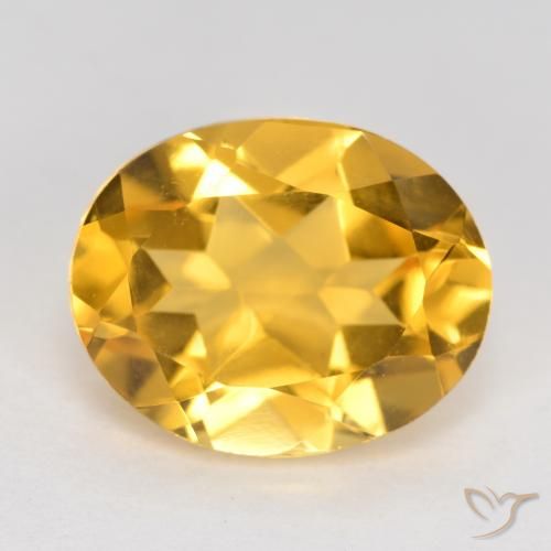3.49ct Naturale Dorato medio Citrino, Ovale, VVS-VS