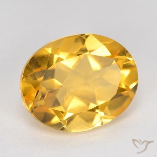 Citrino Dorato medio naturale da 3.49 ct, Ovale, VVS-VS