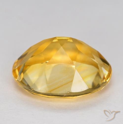 Citrino Arancio Dorato Profondo naturale da 3.14 ct, Ovale, VVS-VS