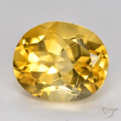 3.66ct Naturale Dorato medio Citrino, Ovale, VVS-VS