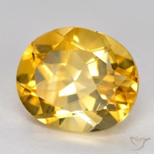 Citrino Dorato medio naturale da 3.66 ct, Ovale, VVS-VS