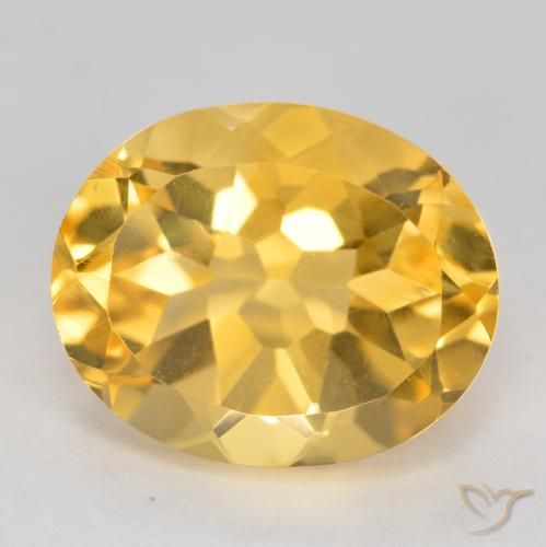 3.92ct Naturale Oro medio Citrino, Ovale, VVS-VS