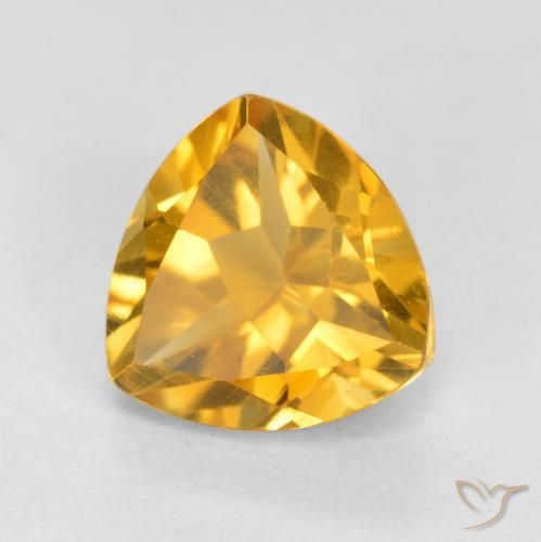 Citrino Arancio dorato naturale da 1.16 ct, Taglio trillion, VS