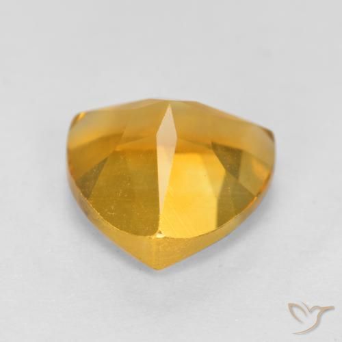 Citrino Arancio dorato naturale da 1.16 ct, Taglio trillion, VS