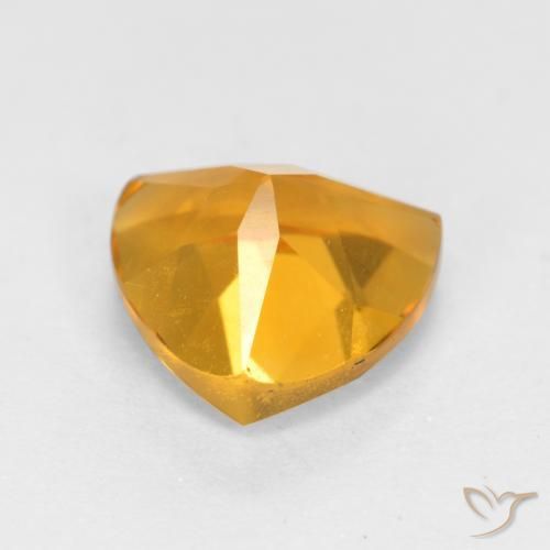 Citrino Arancio-Oro naturale da 1.09 ct, Taglio trillion, VS