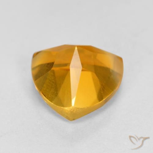 Citrino Arancio Medio naturale da 1.16 ct, Taglio trillion, VS