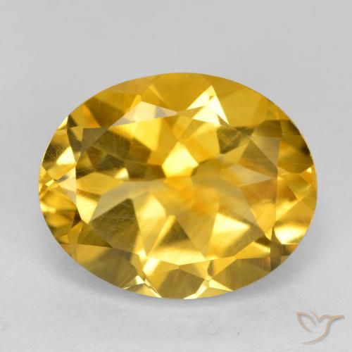 3.46ct Naturale Arancio dorato Citrino, Ovale, VVS-VS