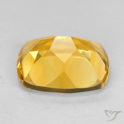 Citrino Arancio dorato naturale da 3.66 ct, Cuscino, VVS-VS