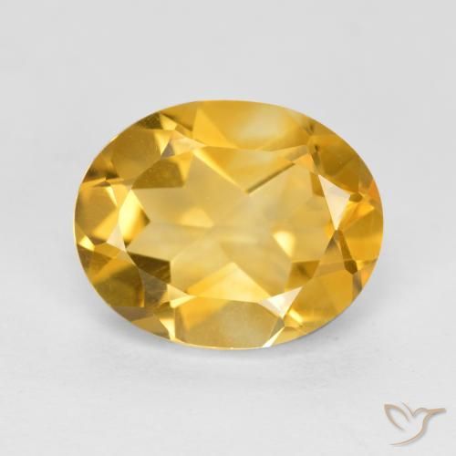 2.94ct Naturale Oro medio Citrino, Ovale, VVS
