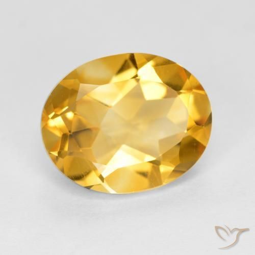 Citrino Oro medio naturale da 2.94 ct, Ovale, VVS