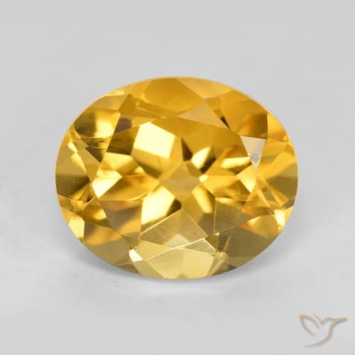 3.93ct Naturale Arancio dorato Citrino, Ovale, VVS