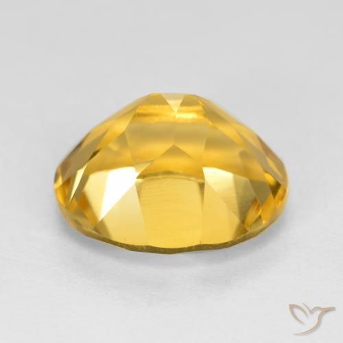 Citrino Arancio dorato naturale da 3.93 ct, Ovale, VVS
