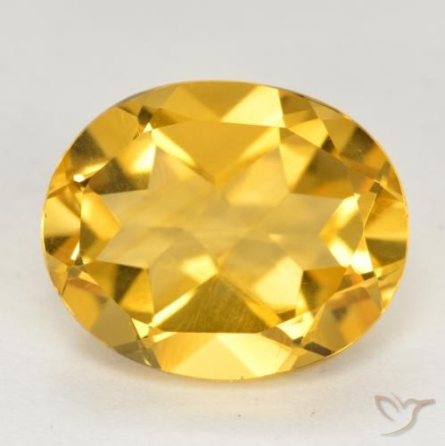 3.48ct Naturale Oro brillante Citrino, Ovale, VVS-VS