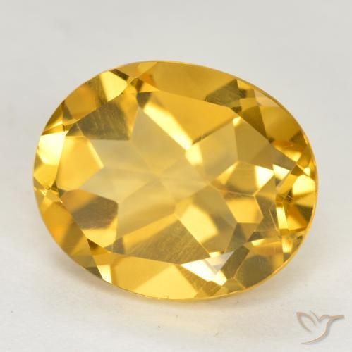 Citrino Oro brillante naturale da 3.48 ct, Ovale, VVS-VS