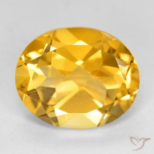 3.50ct Naturale Oro brillante Citrino, Ovale, VVS-VS