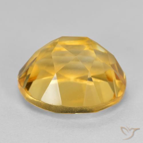 Citrino Dorato medio-scuro naturale da 4.02 ct, Ovale, VVS
