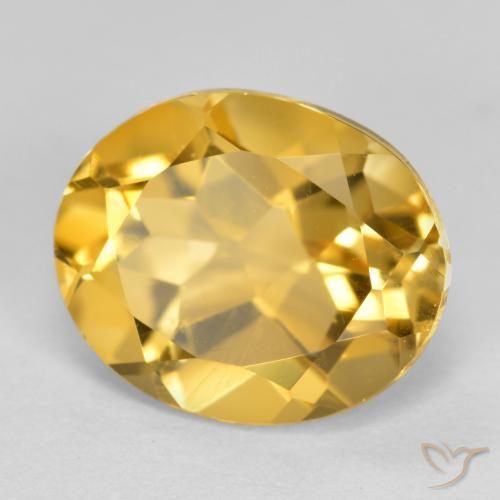 Citrino Arancio dorato naturale da 3.35 ct, Ovale, VVS-VS