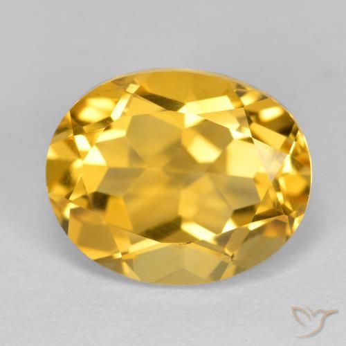 3.37ct Naturale Arancio dorato Citrino, Ovale, VVS-VS