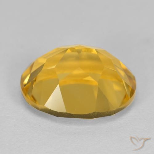 Citrino Arancio dorato naturale da 3.37 ct, Ovale, VVS-VS