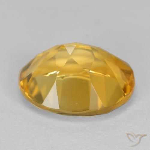 Citrino Dorato medio naturale da 3.39 ct, Ovale, VVS-VS