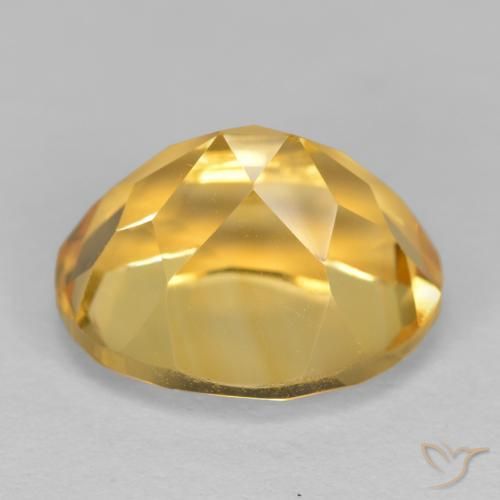 Citrino Arancio Dorato Profondo naturale da 4.06 ct, Ovale, VVS-VS