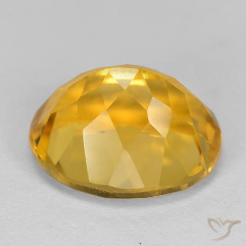 Citrino Dorato scuro naturale da 3.95 ct, Ovale, VVS