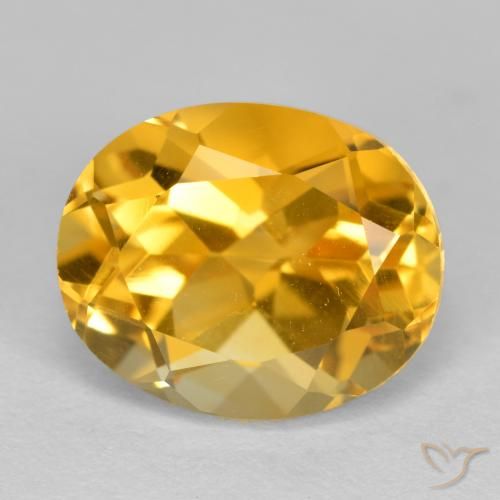 4.03ct Naturale Dorato scuro Citrino, Ovale, VVS