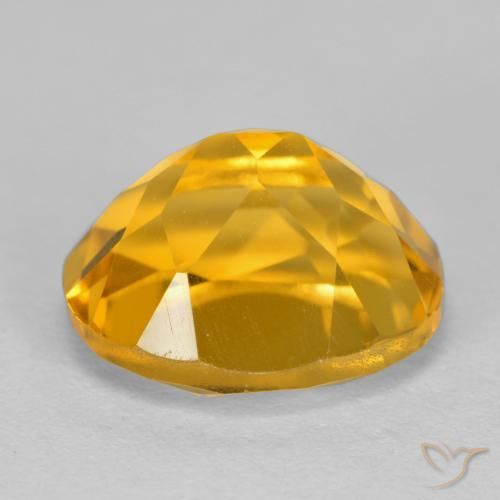 Citrino Dorato scuro naturale da 4.03 ct, Ovale, VVS