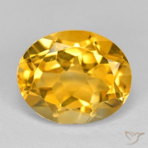 3.53ct Naturale Dorato scuro Citrino, Ovale, VVS-VS