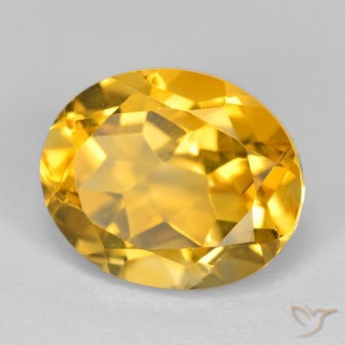 Citrino Dorato scuro naturale da 3.53 ct, Ovale, VVS-VS