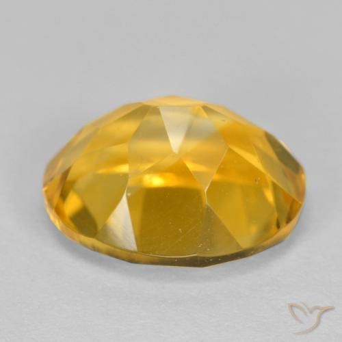 Citrino Dorato scuro naturale da 3.53 ct, Ovale, VVS-VS