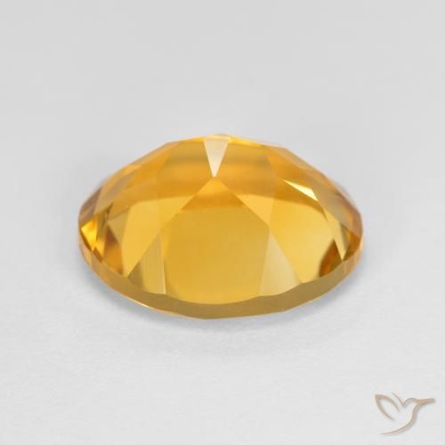 Citrino Arancio Dorato Profondo naturale da 3.20 ct, Ovale, VVS-VS