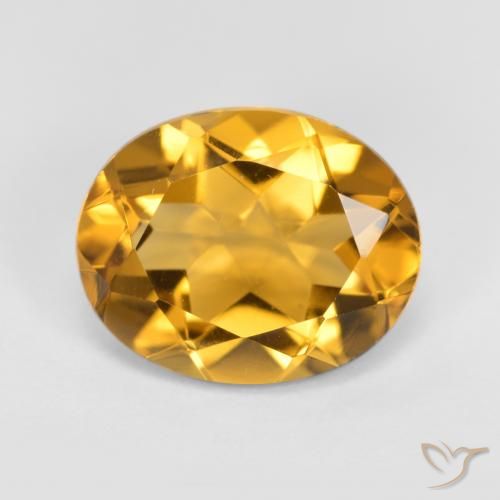3.17ct Naturale Dorato Citrino, Ovale, VVS