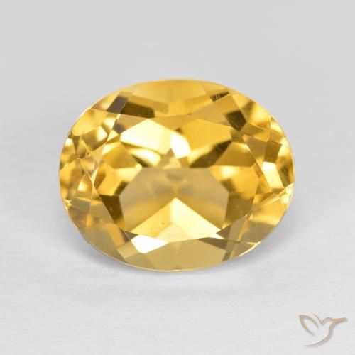 3.77ct Naturale Arancio dorato Citrino, Ovale, VVS-VS