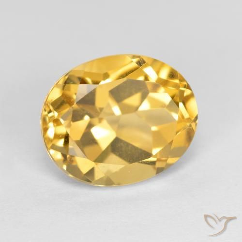 Citrino Arancio dorato naturale da 3.77 ct, Ovale, VVS-VS
