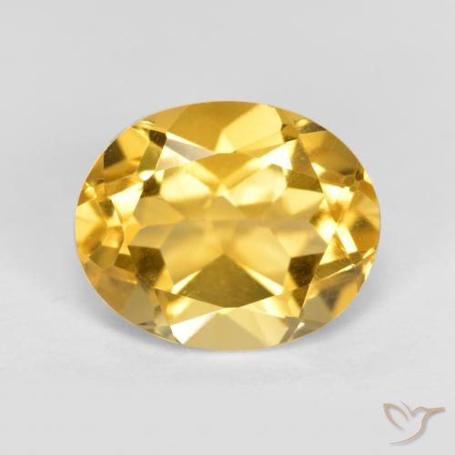 3.65ct Naturale Dorato medio Citrino, Ovale, VVS-VS