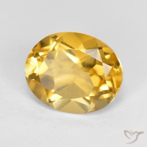 Citrino Dorato medio naturale da 3.65 ct, Ovale, VVS-VS