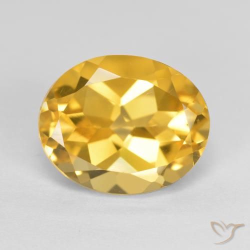 3.76ct Naturale Dorato medio Citrino, Ovale, VVS