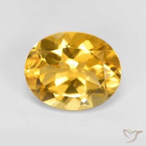 3.51ct Naturale Arancio dorato Citrino, Ovale, VVS-VS