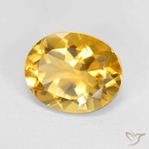 Citrino Arancio dorato naturale da 3.51 ct, Ovale, VVS-VS