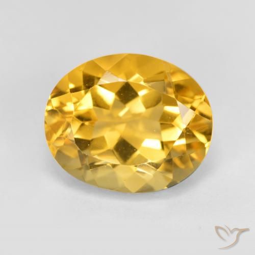 3.97ct Naturale Arancio dorato Citrino, Ovale, VVS
