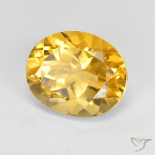 Citrino Arancio dorato naturale da 3.97 ct, Ovale, VVS
