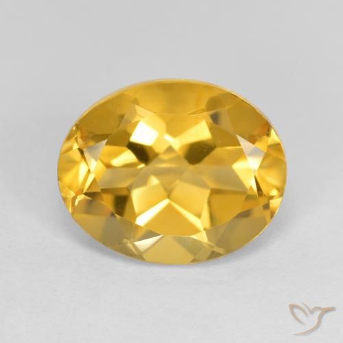3.37ct Naturale Dorato medio Citrino, Ovale, VVS-VS