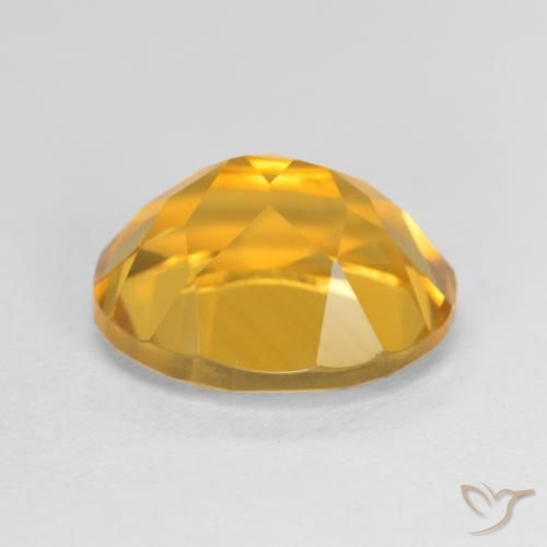 Citrino Arancio medio-chiaro-oroG naturale da 3.54 ct, Ovale, VVS-VS