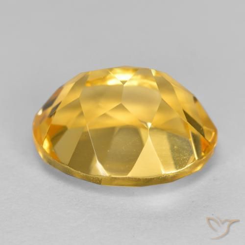 Citrino Arancio Dorato Profondo naturale da 3.60 ct, Ovale, VVS