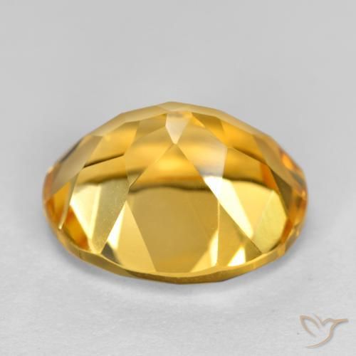 Citrino Arancio Dorato Profondo naturale da 3.68 ct, Ovale, VVS-VS