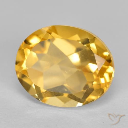 Citrino Arancio Dorato Profondo naturale da 3.70 ct, Ovale, VVS-VS