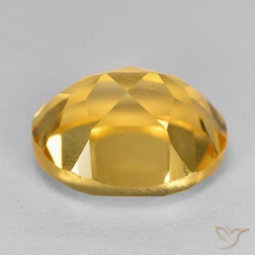 Citrino Arancio Dorato Profondo naturale da 3.70 ct, Ovale, VVS-VS
